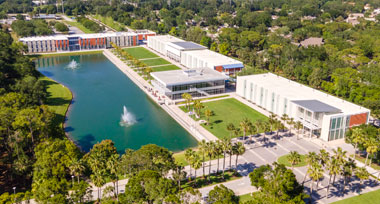 Aerial view of Palmer Florida's campus.