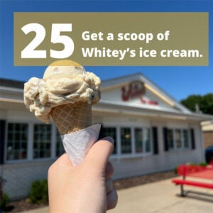 Get a scoop of Whitey's ice cream.