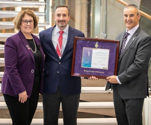 Dr. Anthony Lisi receiving award