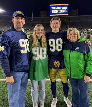 Dr. Andrew and Mitch Jeter family.